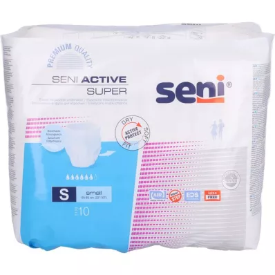 SENI Active Super Incontinence Brief Disposable S, 10 pz