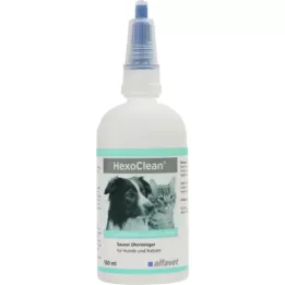 HEXOCLEAN detergente auricolare acido per cani e gatti, 150 ml