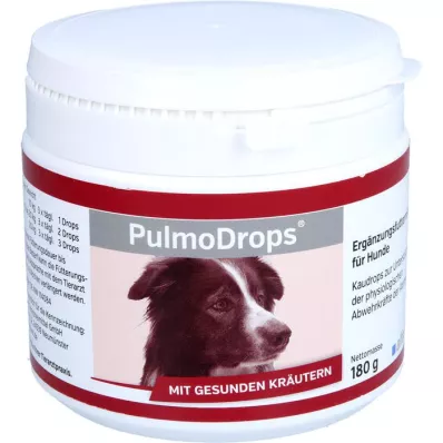 PULMODROPS Gocce da masticare supplementari per cani, 180 g