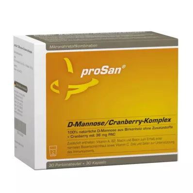 PROSAN Confezione combinata D-Mannosio/Cranberry Complex, 2X30 pezzi