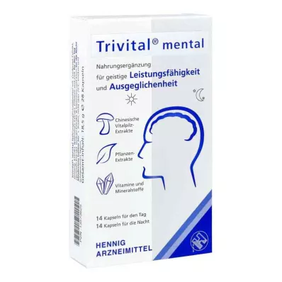 TRIVITAL capsule mentali, 28 pezzi TRIVITAL capsule mentali, 28 pezzi
