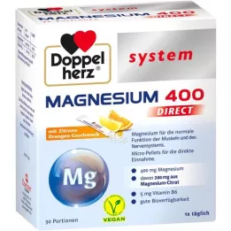 DOPPELHERZ Magnesio 400 DIRECT sistema Pellet, 30 pz