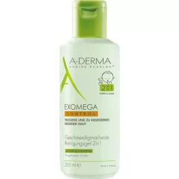 A-DERMA EXOMEGA CONTROL Gel detergente 2in1, 200 ml