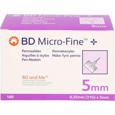 BD MICRO-FINE+ Aghi per penna 0,25x5 mm, 100 pz