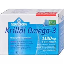 GESUNDFORM Olio di krill 1180 mg capsule antartiche, 120 pezzi