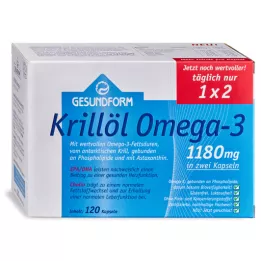 GESUNDFORM Olio di krill 1180 mg capsule antartiche, 120 pezzi