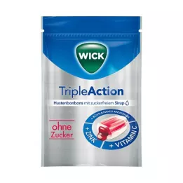WICK Tripla Azione al Mentolo &amp; Cassis o.Zucker Bon., 72 g