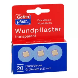 GOTHAPLAST Gesso per ferite 2,2 cm trasparente, 20 pz