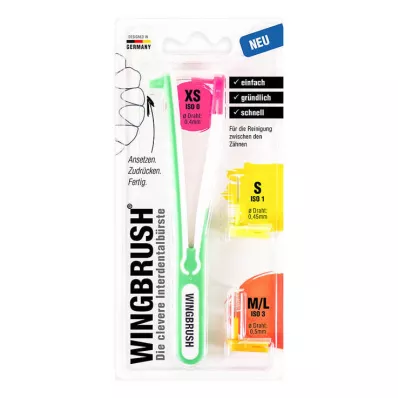 WINGBRUSH Supporto per set iniziale con 3 spazzole, 1 pz WINGBRUSH Supporto per set iniziale con 3 spazzole, 1 pz