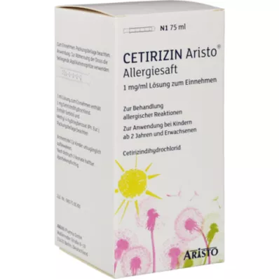 CETIRIZIN Aristo Allergy Juice 1 mg/ml Soluzione orale, 75 ml