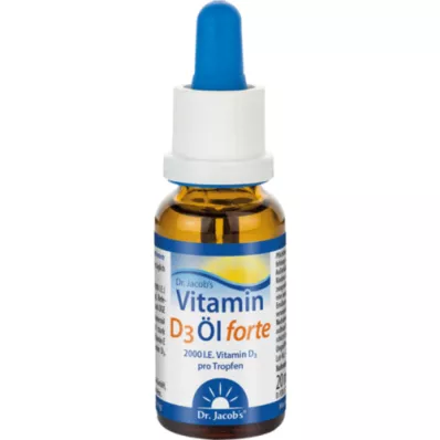 VITAMIN D3 ÖL forte Dr.Jacobs gocce, 20 ml