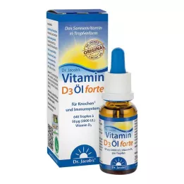 VITAMIN D3 ÖL forte Dr.Jacobs gocce, 20 ml