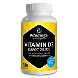 VITAMIN D3 20.000 U.I. compresse depot ad alto dosaggio, 180 pz