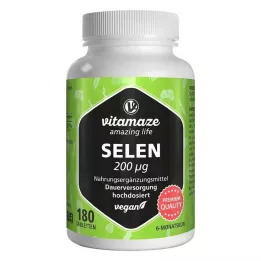 SELEN Compresse vegane ad alto dosaggio da 200 µg, 180 pz