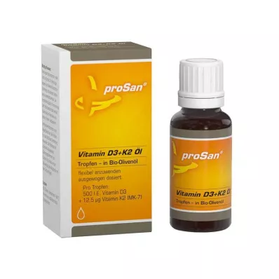Prosan Olio di vitamina D3 + K2, 20 ml Prosan Olio di vitamina D3 + K2, 20 ml