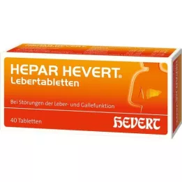 HEPAR HEVERT Compresse di fegato, 40 pz