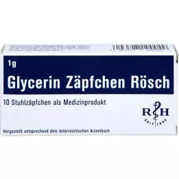 GLYCERIN ZÄPFCHEN Rösch 1 g contro la stitichezza, 10 pz