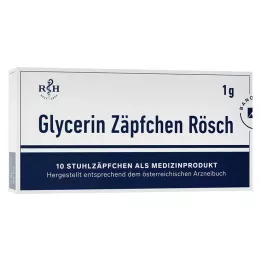 GLYCERIN ZÄPFCHEN Rösch 1 g contro la stitichezza, 10 pz