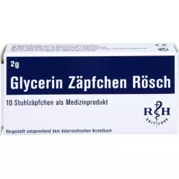 GLYCERIN ZÄPFCHEN Rösch 2 g contro la stitichezza, 10 pz