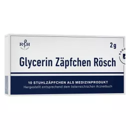 GLYCERIN ZÄPFCHEN Rösch 2 g contro la stitichezza, 10 pz