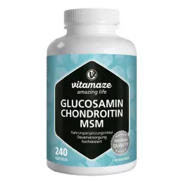 GLUCOSAMIN CHONDROITIN MSM Vitamina C in capsule, 240 capsule