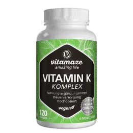 VITAMIN Complesso K1+K2 capsule vegane ad alto dosaggio, 120 pezzi