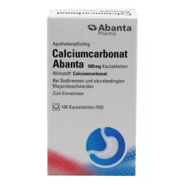 CALCIUMCARBONAT ABANTA 500 mg compresse masticabili, 100 pz