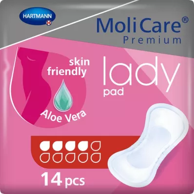 MOLICARE Cuscinetto Premium Lady 4 gocce, 14 pezzi