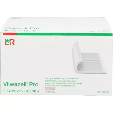 VLIWAZELL Pro superabsorb.compress.sterile 20x25 cm, 10 pz