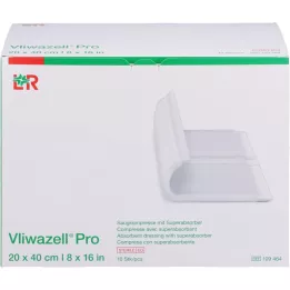 VLIWAZELL Pro superabsorb.compress.sterile 20x40 cm, 10 pz