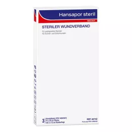 HANSAPOR medicazione sterile per ferite 10x20 cm, 3 pz