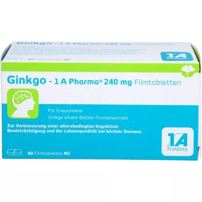 GINKGO-1A Pharma 240 mg Compresse rivestite con film, 60 Capsule