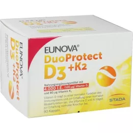EUNOVA DuoProtect D3+K2 4000 U.I. /80 μg Capsule, 90 pz