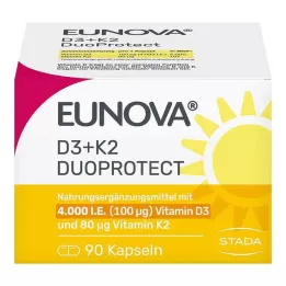 Eunova Duoprotect D3 + K2 4000 UI / 80 µg capsule, 90 pz