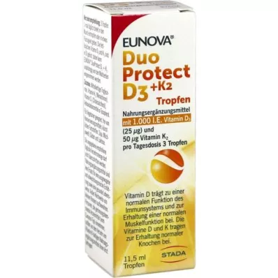 EUNOVA DuoProtect D3+K2 1000 U.I./50 μg gocce, 11,5 ml