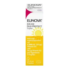 EUNOVA DuoProtect D3+K2 1000 U.I./50 μg gocce, 11,5 ml