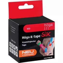 HÖGA-K-TAPE Silk 5 cmx5 m l.fr.red kinesiol.tape, 1 pz