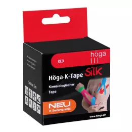 HÖGA-K-TAPE Silk 5 cmx5 m l.fr.red kinesiol.tape, 1 pz