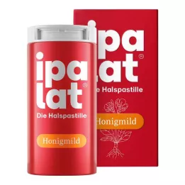 IPALAT Pastiglie per la gola miele delicato senza mentolo zucchero fresco, 40 pz