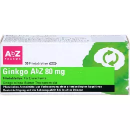 GINKGO AbZ 80 mg compresse rivestite con film, 30 pz