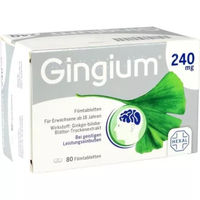 GINGIUM 240 mg compresse rivestite con film, 80 pezzi