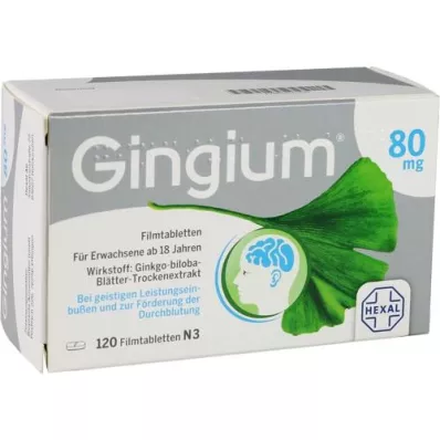 GINGIUM 80 mg compresse rivestite con film, 120 pezzi