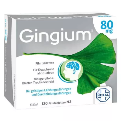Gingium 80 mg compresse rivestite con film, 120 pz Gingium 80 mg compresse rivestite con film, 120 pz