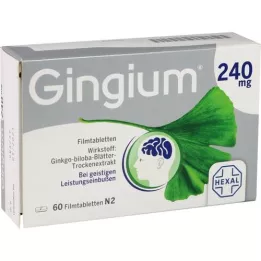 GINGIUM 240 mg compresse rivestite con film, 60 pezzi