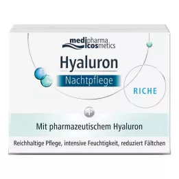 HYALURON NACHTPFLEGE crema riche in barattolo, 50 ml