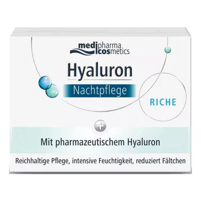 HYALURON NACHTPFLEGE crema riche in barattolo, 50 ml