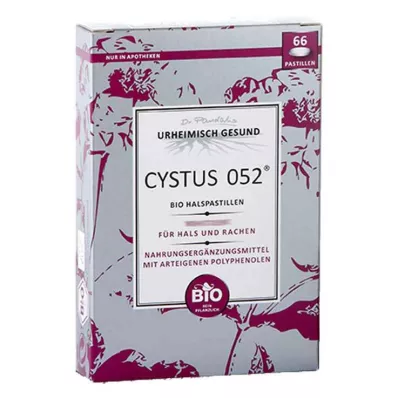 CYSTUS 052 Pastiglie organiche per la gola, 66 pz