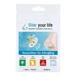 FILTER YOUR LIFE Filtro nasale per allergici taglia M, 7X2 pz
