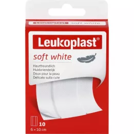 LEUKOPLAST gesso bianco morbido 6x10 cm, 10 pz