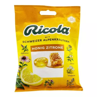 Ricola con bustina di zucchero Caramelle al miele di echinacea e limone, 75 g